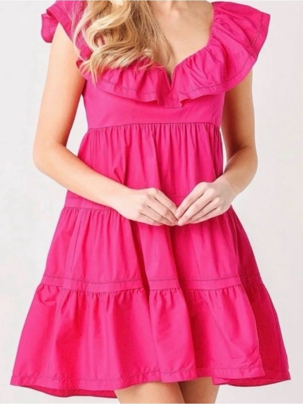 SAYLOR Hot Pink Karalyn Dress